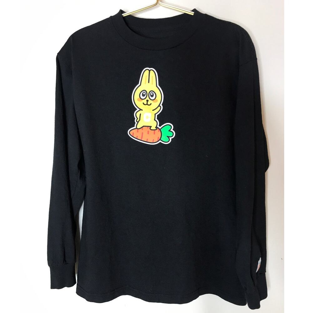 Anwar Carrots Mens Black Graphic Long Sleeve T-Shirt M